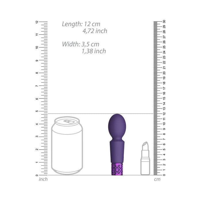 Royal Gems - Brilliant - Silicone Rechargeable Bullet - Purple - SexToy.com