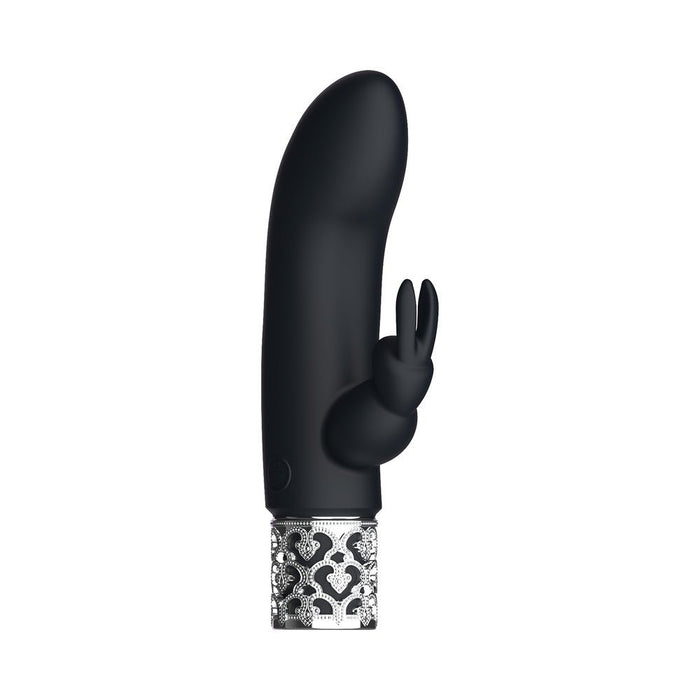 Royal Gems - Dazzling - Silicone Rechargeable Bullet - Black - SexToy.com