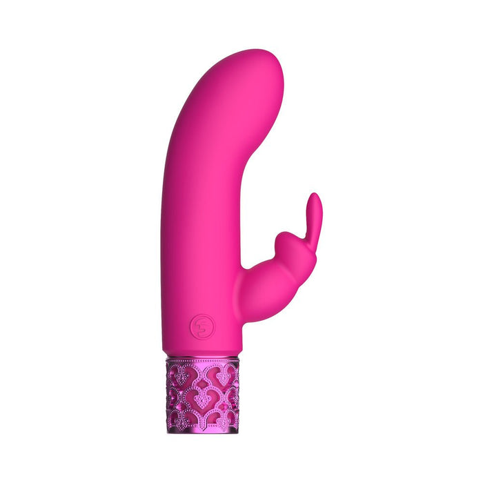 Royal Gems - Dazzling - Silicone Rechargeable Bullet - Pink - SexToy.com