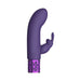 Royal Gems - Dazzling - Silicone Rechargeable Bullet - Purple - SexToy.com