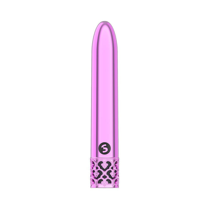 Royal Gems - Shiny - Abs Rechargeable Bullet - Pink - SexToy.com