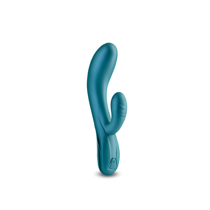 Royals Regent Rabbit Vibrator Metallic Green - SexToy.com