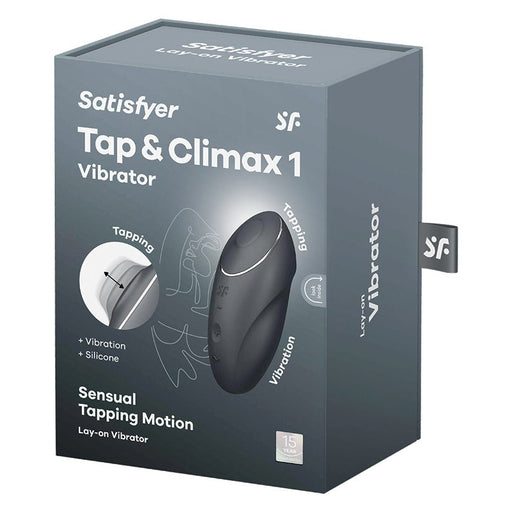 Satisfyer Tap & Climax 1 - Grey - SexToy.com