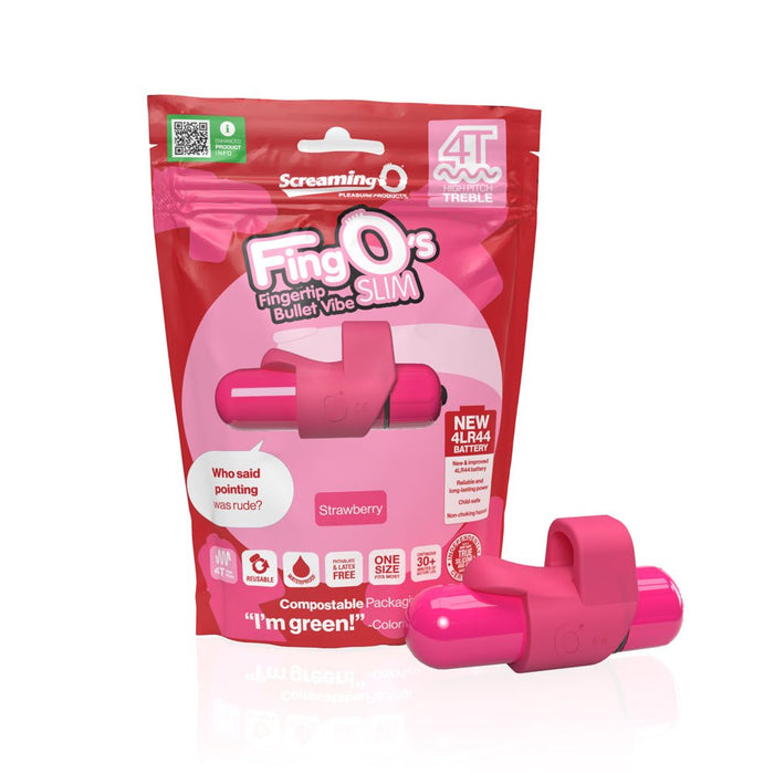 Screaming O 4t Fingo Slim Strawberry - SexToy.com