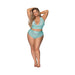 Seabreeze Strappy Back Cami & Short Turquoise 2X - SexToy.com