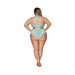 Seabreeze Strappy Back Cami & Short Turquoise 2X - SexToy.com