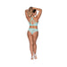 Seabreeze Strappy Back Cami & Short Turquoise L/XL - SexToy.com