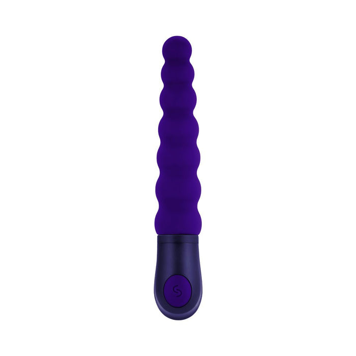 Selopa Beaded Beauty Silicone Vibrator Purple - SexToy.com