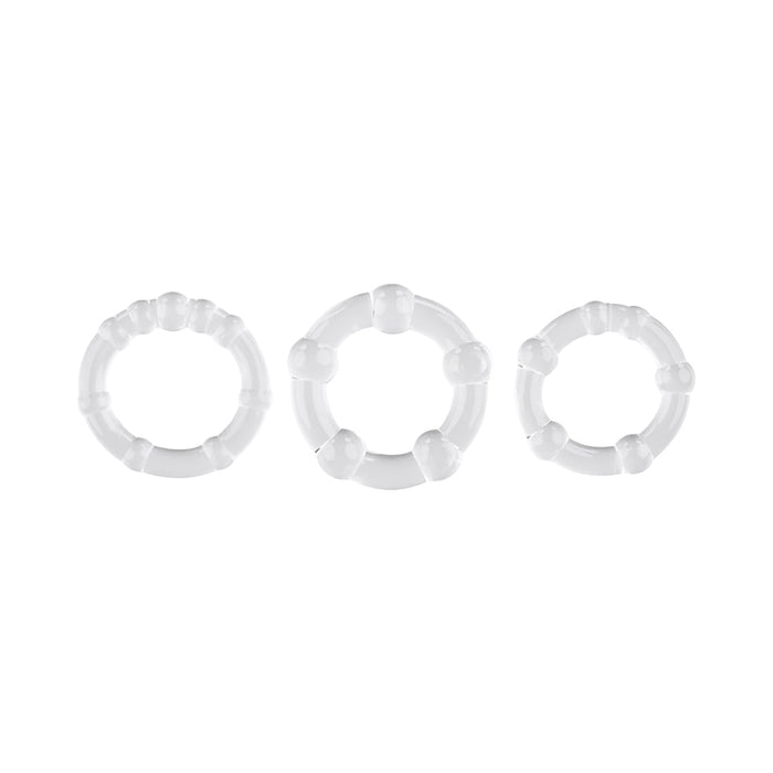 Selopa Erection Rings Cock Ring Set Clear - SexToy.com