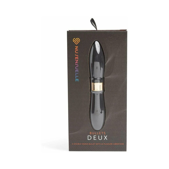 Sensuelle Double - ended Deux Bullet Black - SexToy.com