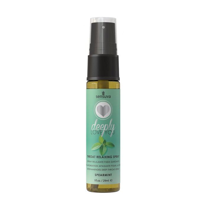 Sensuva Deeply Love You Throat Relaxing Spray Spearmint 1 oz. - SexToy.com