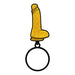 Sex Toy Keychain Gold Glitter Dildo - SexToy.com