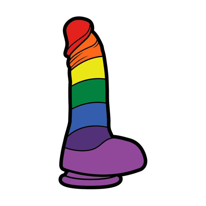 Sex Toy Pin Rainbow Dildo - SexToy.com