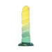 Shades 7.5&quot; Swirl Tpr Yellow And Mint - SexToy.com