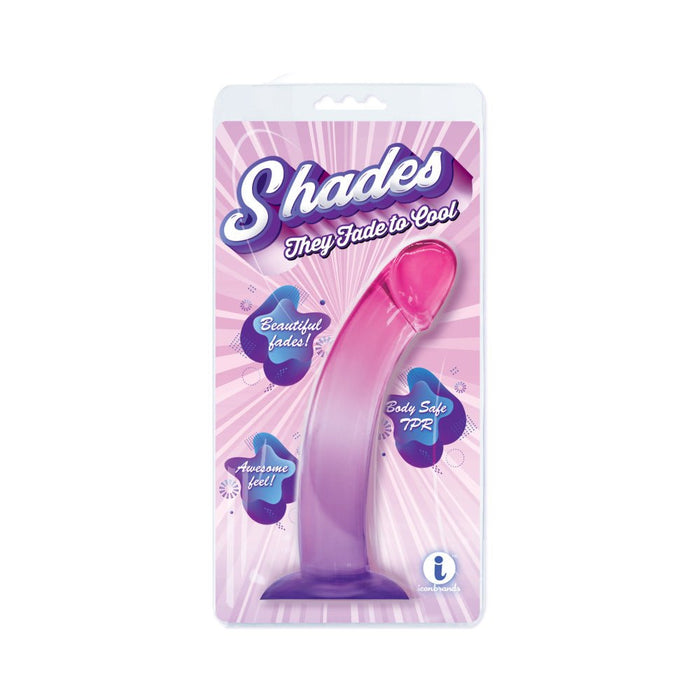 Shades 8.25&quot; Smoothie Tpr Purple And Pink - SexToy.com