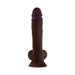 Shaft Model A Liquid Silicone 10.5 In. Dildo With Balls Mahogany - SexToy.com