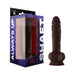 Shaft Model A Liquid Silicone 10.5 In. Dildo With Balls Mahogany - SexToy.com