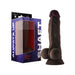 Shaft Model A Liquid Silicone Dong With Balls 7.5 In. Mahogany - SexToy.com