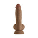 Shaft Model A Liquid Silicone Dong With Balls 7.5 In. Oak - SexToy.com