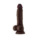 Shaft Model A Liquid Silicone Dong With Balls 8.5 In. Mahogany - SexToy.com