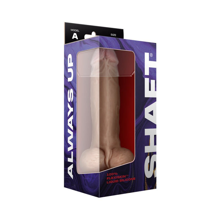 Shaft Model A Liquid Silicone Dong With Balls 9.5 In. Pine - SexToy.com