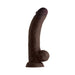 Shaft Model C Liquid Silicone Dong With Balls 9.5 In. Mahogany - SexToy.com