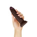 Shaft Model J Liquid Silicone 5.5 In. Dildo Mahogany - SexToy.com