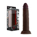 Shaft Model J Liquid Silicone Dong 7.5 In. Mahogany - SexToy.com