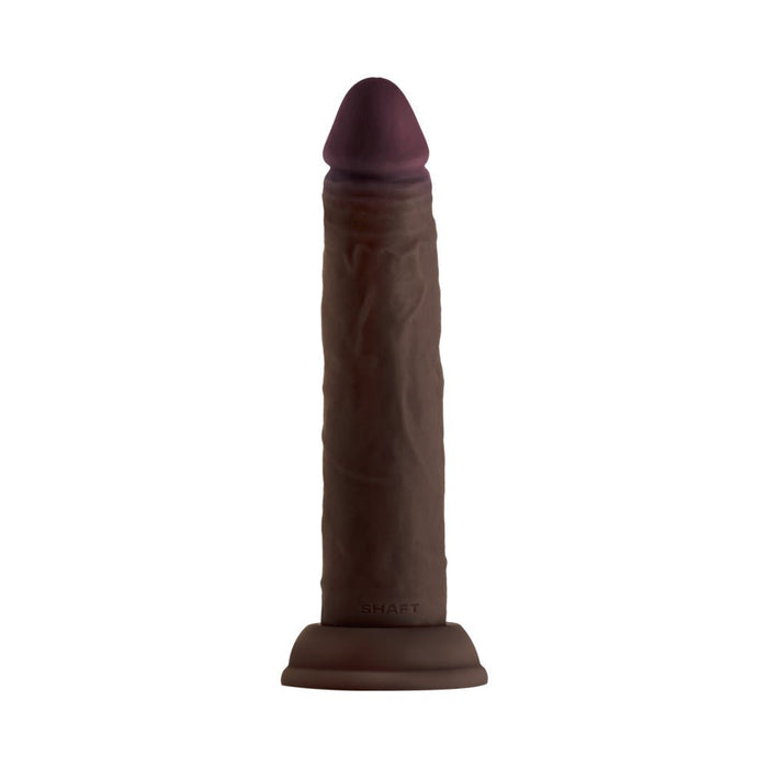 Shaft Model J Liquid Silicone Dong 7.5 In. Mahogany - SexToy.com