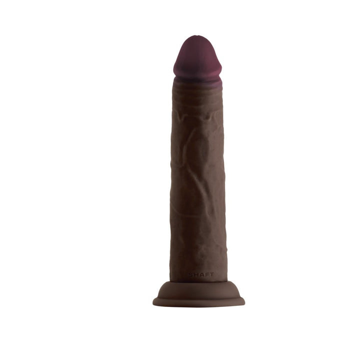 Shaft Model J Liquid Silicone Dong 8.5 In. Mahogany - SexToy.com