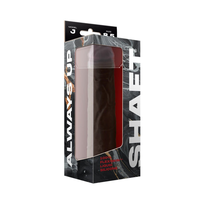 Shaft Model J Liquid Silicone Dong 8.5 In. Mahogany - SexToy.com