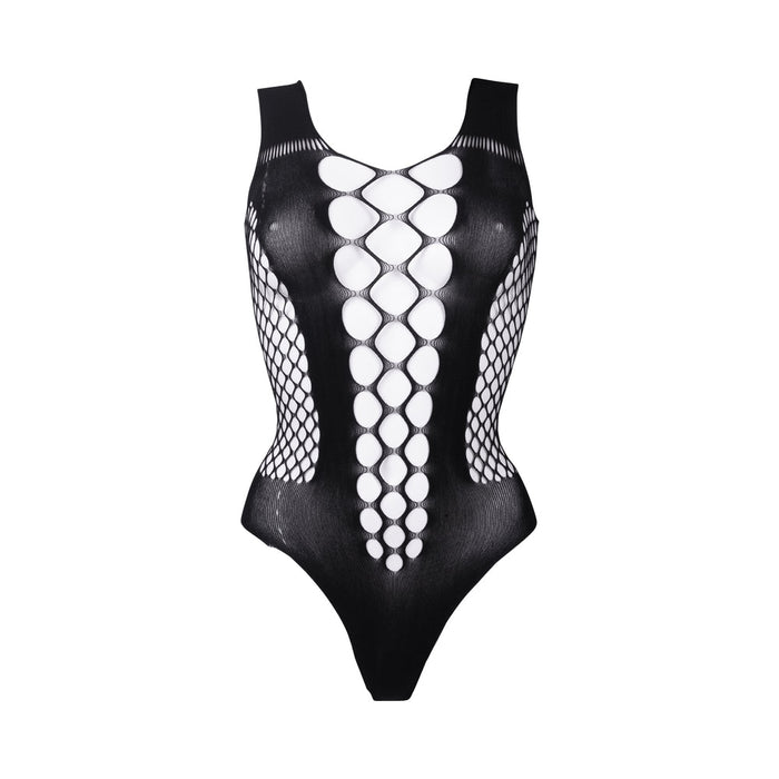 Shots Le Desir Contrast Fence Net Teddy - SexToy.com