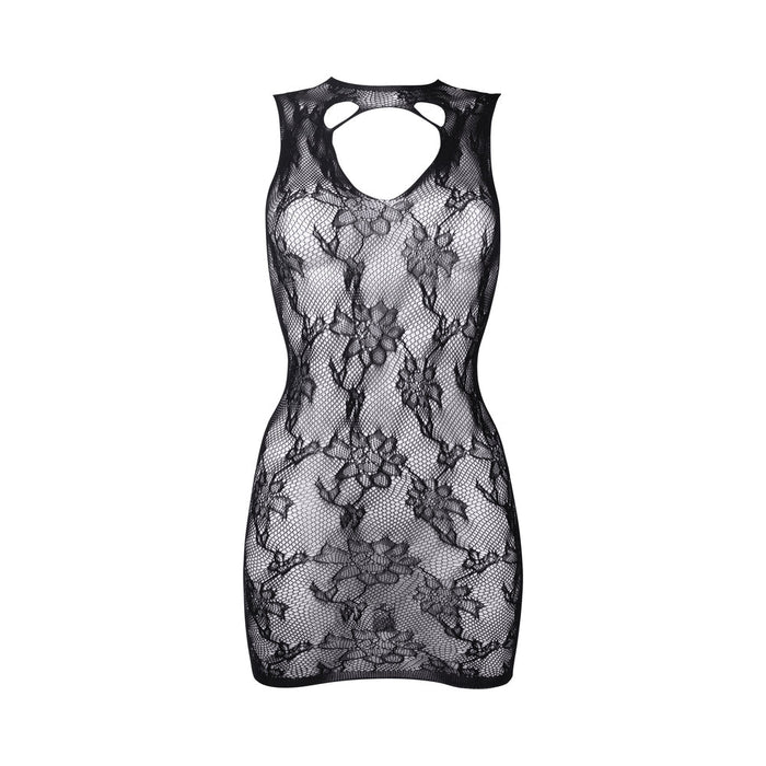 Shots Le Desir High Neck Lace Mini Dress - SexToy.com