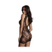 Shots Le Desir High Neck Lace Mini Dress - SexToy.com