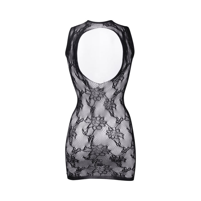 Shots Le Desir High Neck Lace Mini Dress - SexToy.com