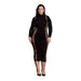 Shots Le Desir Shade Carme Xi Dress With Turtleneck Black Queen Size - SexToy.com