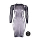 Shots Le Desir Shade Carme Xi Dress With Turtleneck Black Queen Size - SexToy.com