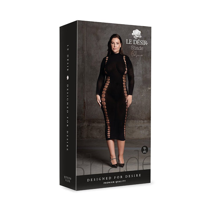 Shots Le Desir Shade Carme Xi Dress With Turtleneck Black Queen Size - SexToy.com