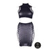 Shots Le Desir Shade Kala Xxxvii 2 - piece With Turtleneck, Crop Top & Skirt Black Queen Size - SexToy.com