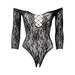 Shots Le Desir Wonder Rhinestone Bodysuit Os Black - SexToy.com