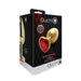 Shots Ouch! Heart Gem Butt Plug Large Gold/ruby Red - SexToy.com