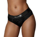 Shots Ouch Vibrating Strap On High - cut Brief - Black M/l - SexToy.com