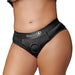 Shots Ouch Vibrating Strap On High - cut Brief - Black Xl/xxl - SexToy.com