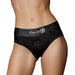 Shots Ouch Vibrating Strap On High - cut Brief - Black Xs/s - SexToy.com