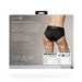 Shots Ouch Vibrating Strap On High - cut Brief - Black Xs/s - SexToy.com