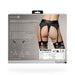 Shots Ouch Vibrating Strap On Thong W/adjustable Garters - Black Xs/s - SexToy.com