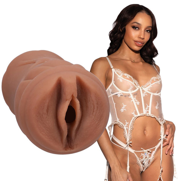 Signature Strokers Alexis Tae Ultraskyn Pocket Pussy Caramel - SexToy.com