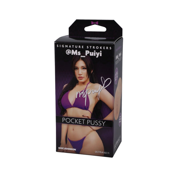 Signature Strokers Girls Of Social Media @ms_puiyi Ultraskyn Pocket Pussy Beige - SexToy.com