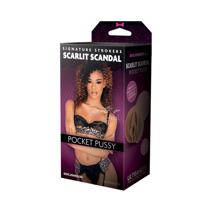 Signature Strokers Ultraskyn Pocket Pussy - Scarlit Scandal - SexToy.com