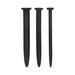 Silicone Rugged Nail Plug Set - Urethral Sounding - Black - SexToy.com